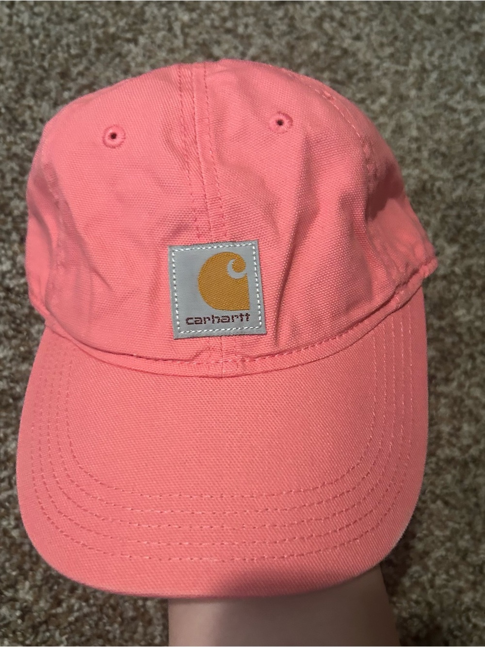 Carhartt Coral Pink Logo Baseball Cap